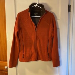Mountain Hardware Women’s Medium Orange Zip Up Fleece